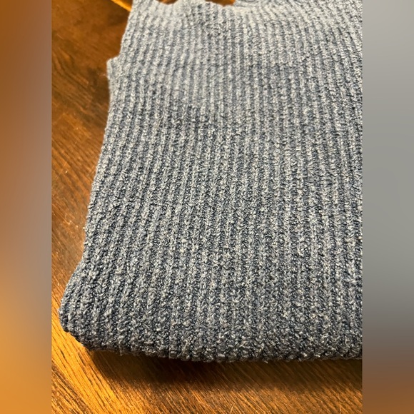 Peruvian Connection Textured Knit Sweater Women’s M Long Sleeve Dusty Blue Pima - Picture 11 of 11